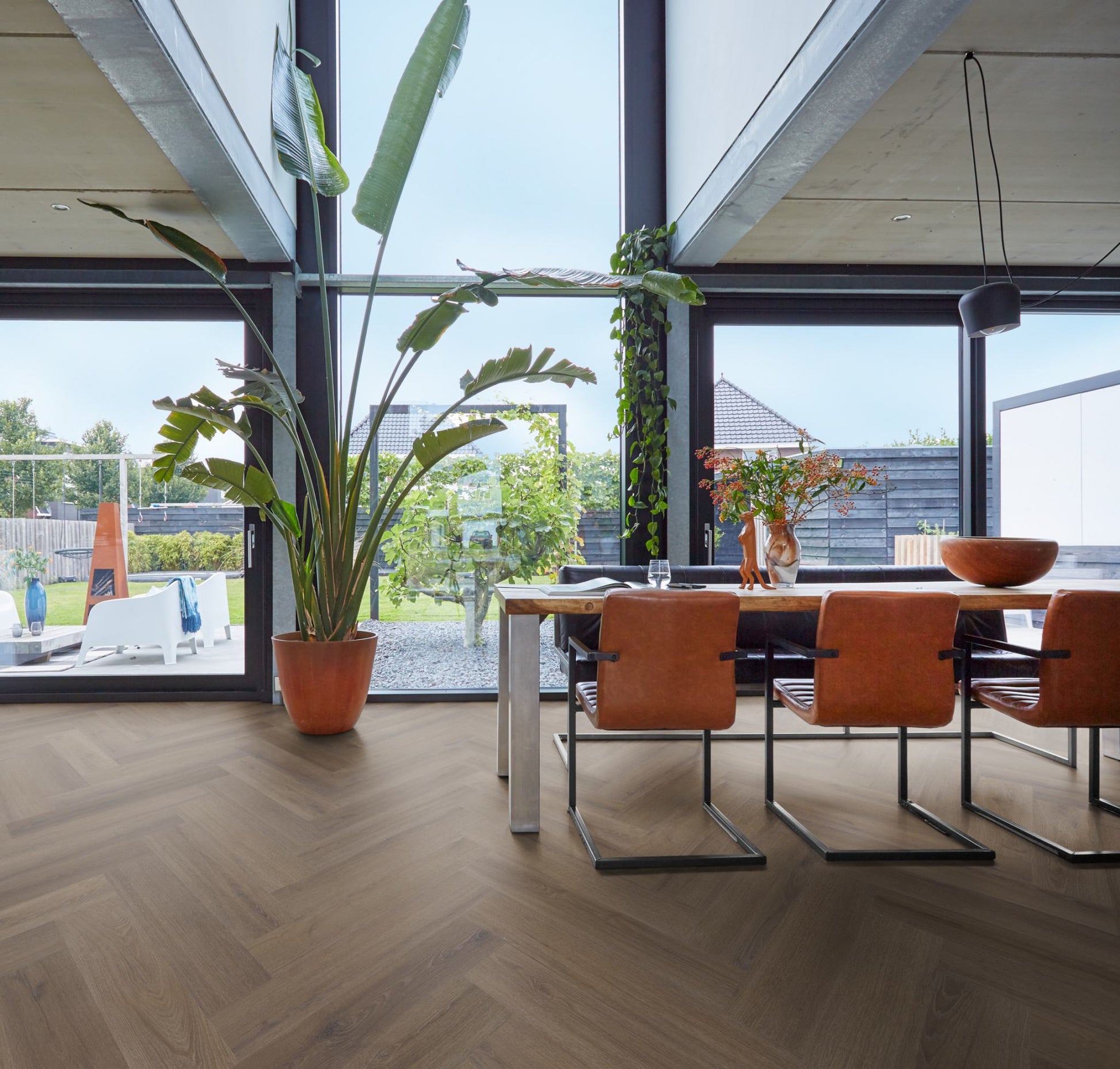 Floorlife YUP XL Greenford Brown Walvisgraat Click PVC - SRC - 6081201519 - Solza.nl