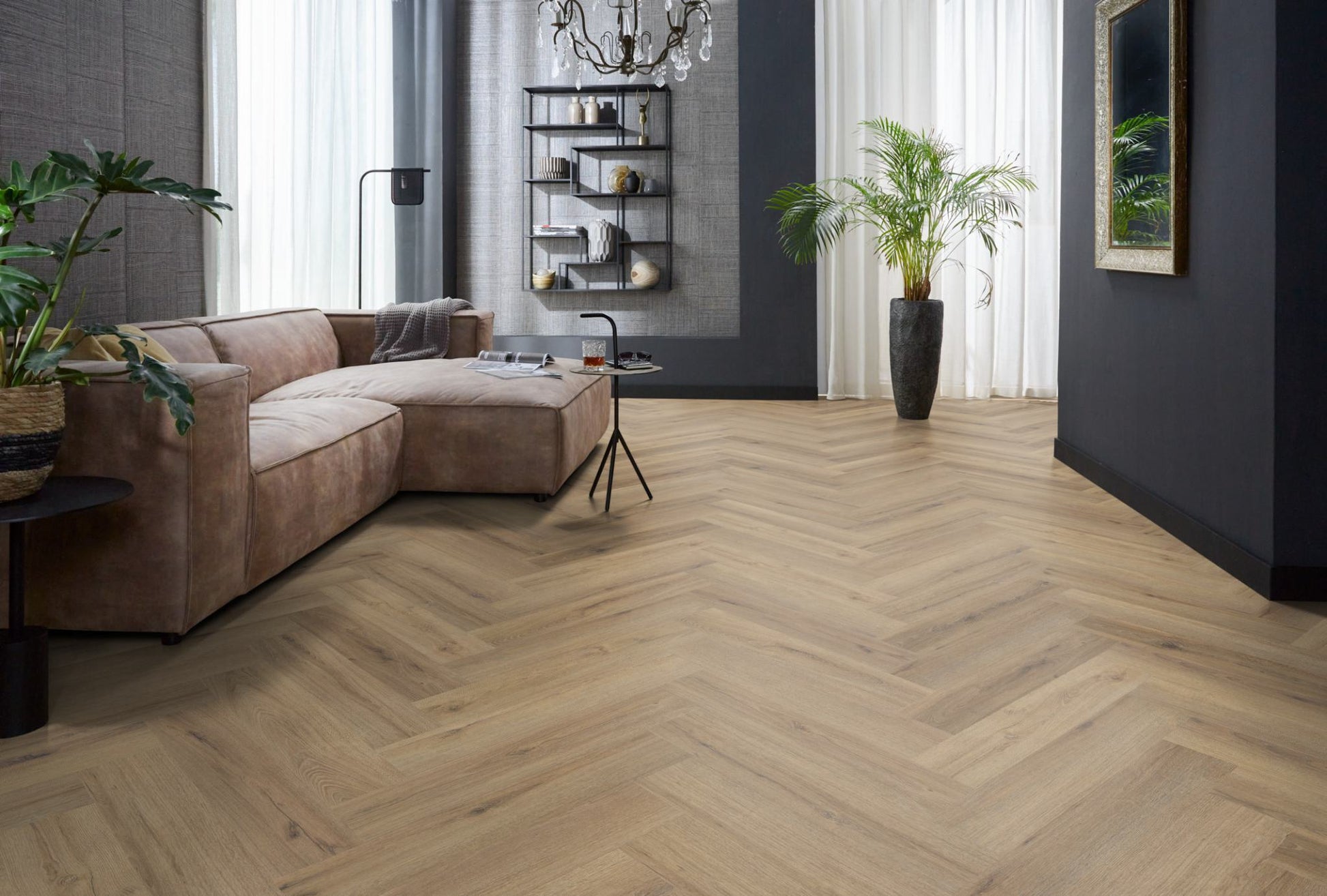 Floorlife YUP XL Greenford Light Brown Walvisgraat Click PVC - SRC - 6081201319 - Solza.nl