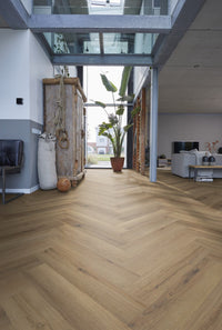 Floorlife YUP XL Greenford Light Brown Walvisgraat Dryback PVC - 6080101319 - Solza.nl
