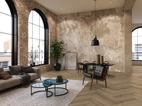 Floorlife YUP XL Greenford Light Brown Walvisgraat Dryback PVC - 6080101319 - Solza.nl