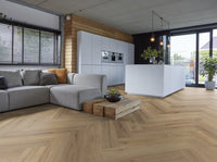 Floorlife YUP XL Greenford Light Brown Walvisgraat Dryback PVC - 6080101319 - Solza.nl