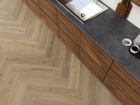 Floorlife YUP XL Greenford Light Brown Walvisgraat Dryback PVC - 6080101319 - Solza.nl