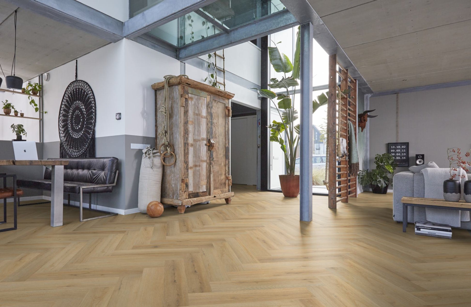 Floorlife YUP XL Greenford Natural Walvisgraat Click PVC - SRC - 6081201019 - Solza.nl