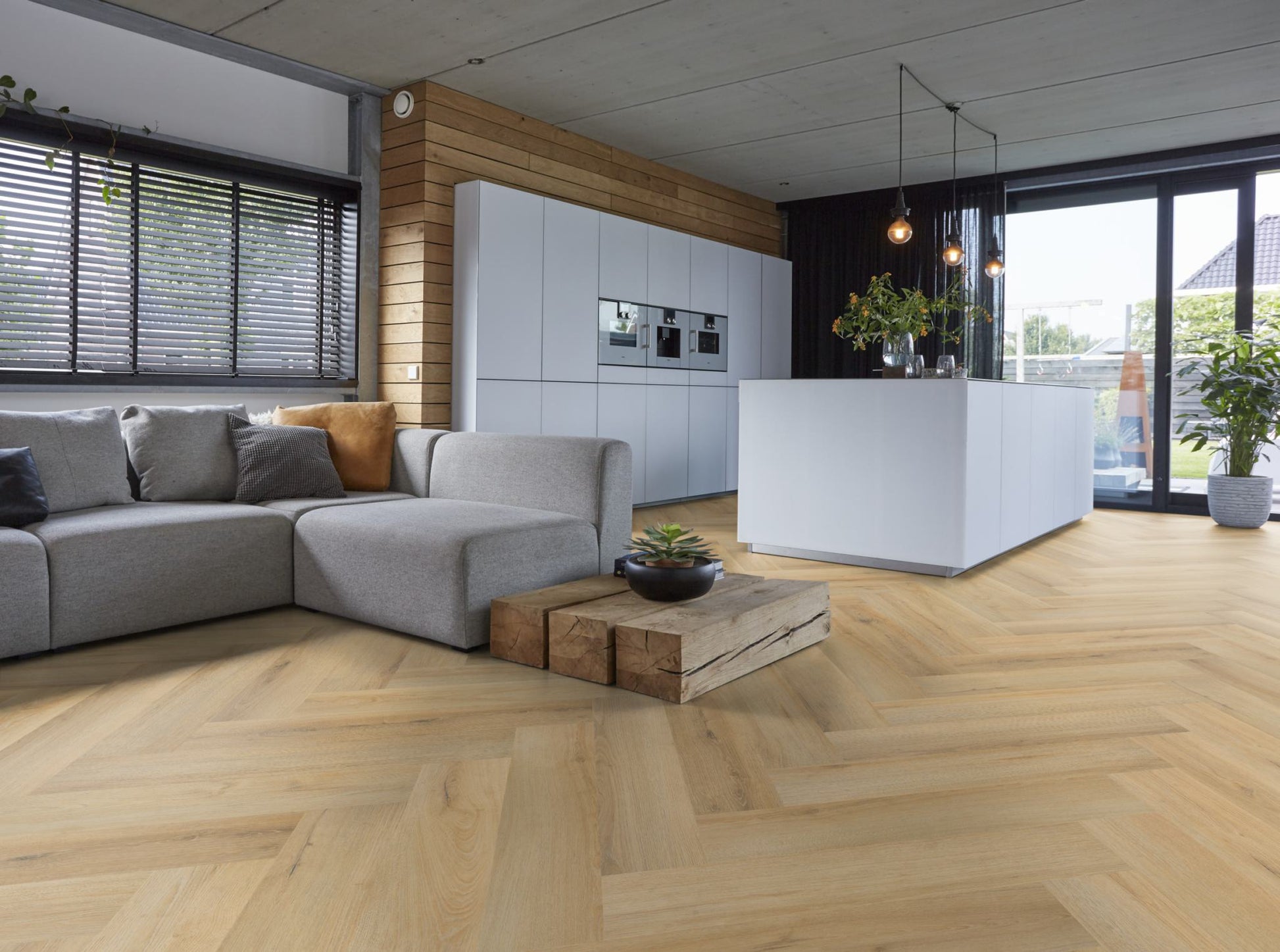 Floorlife YUP XL Greenford Natural Walvisgraat Click PVC - SRC - 6081201019 - Solza.nl