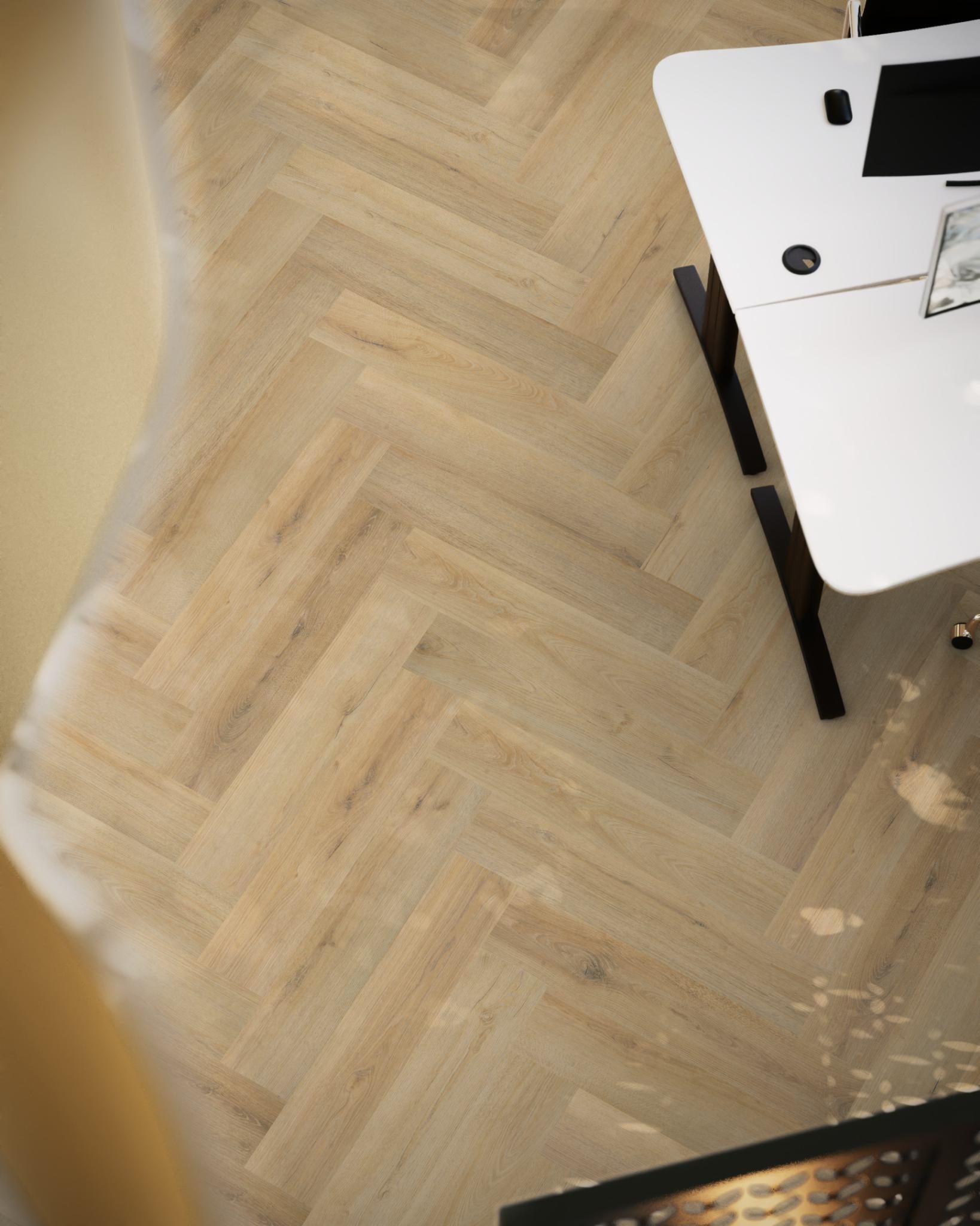 Floorlife YUP XL Greenford Natural Walvisgraat Dryback PVC - 6080101019 - Solza.nl