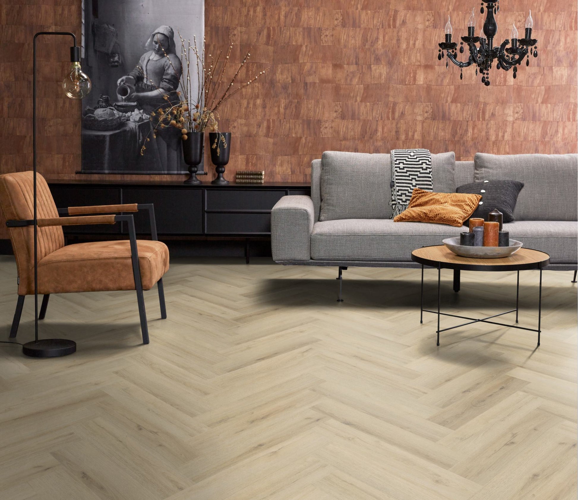 Floorlife YUP XL Greenford Warm Beige Walvisgraat Click PVC - SRC - 6081201119 - Solza.nl