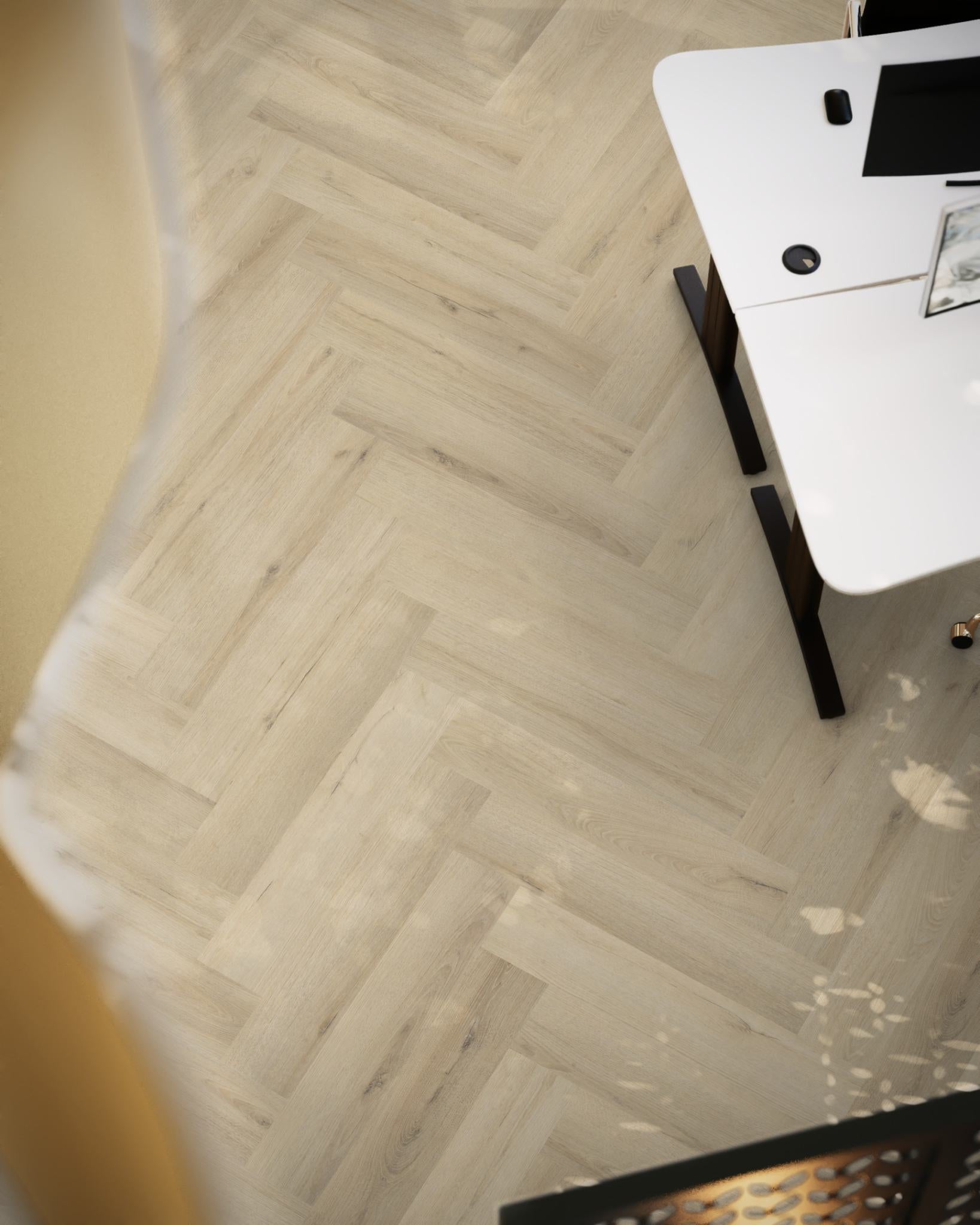 Floorlife YUP XL Greenford Warm Beige Walvisgraat Click PVC - SRC - 6081201119 - Solza.nl
