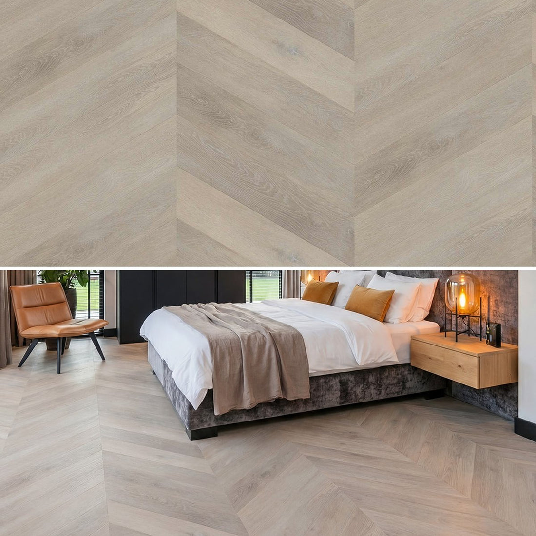 Hoomline The Hamptons 55 Riverhead 965 - Hongaarse punt Plak PVC - 44305 - Solza.nl