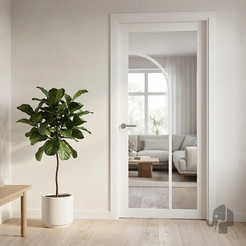 Austria Japandi Kyoto Blank Glas – Binnendeur Wit Gegrond