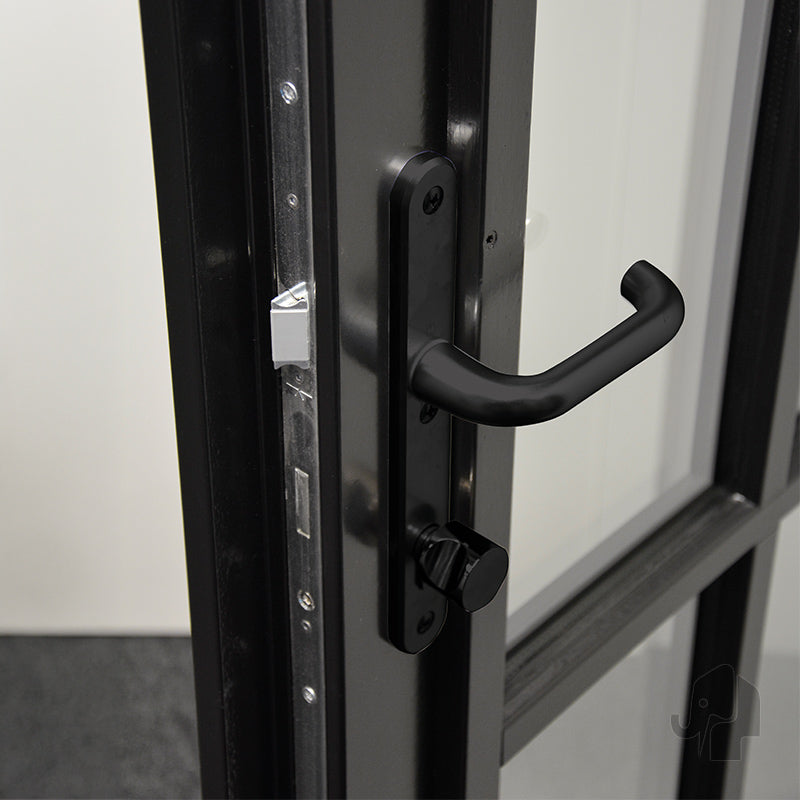 Austria Maatwerk Productie Balkondeur Nero Exteriore Brescia Incl. Gemonteerd HR++ Isolatieglas – Binnendeur, detail - Solza.nl