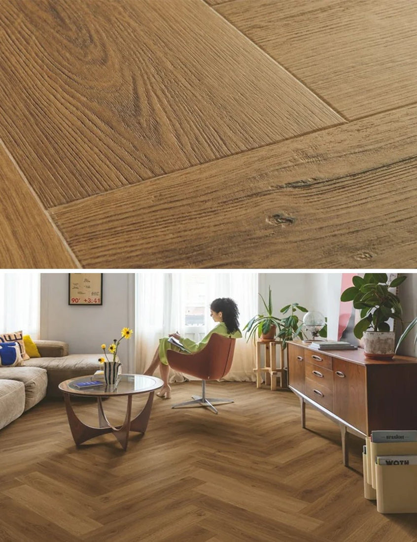 Quick-Step Botanische Karamel Eik - Ciro Click PVC - AVHBU40364