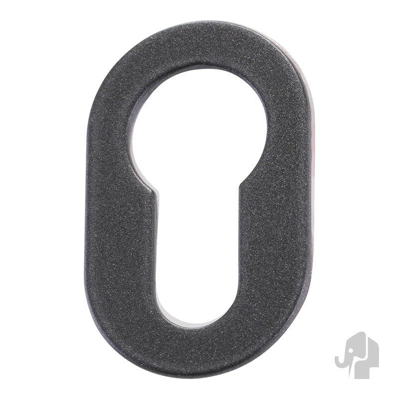 Rozet Ibiza Ovaal Gunmetal - Solza.nl