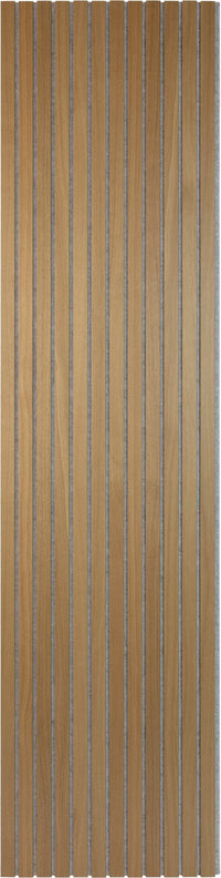 Solza Luxe Akupanel Eiken Gelakt Grijs Vilt 240x60x2cm - met brede latten - Solza.nl