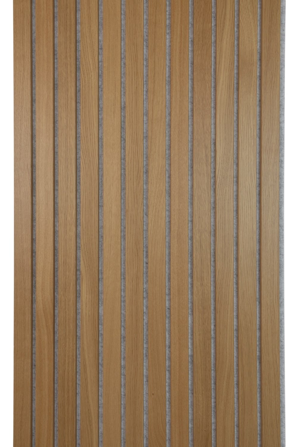 Solza Luxe Akupanel Eiken Gelakt Grijs Vilt 240x60x2cm - met brede latten - Solza.nl