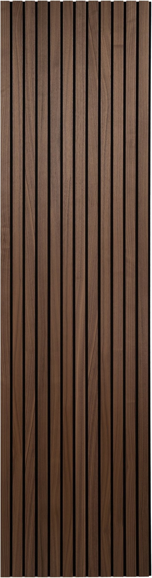 Solza Luxe Akupanel Noten Gelakt 240x60x2cm - met brede latten - Solza.nl