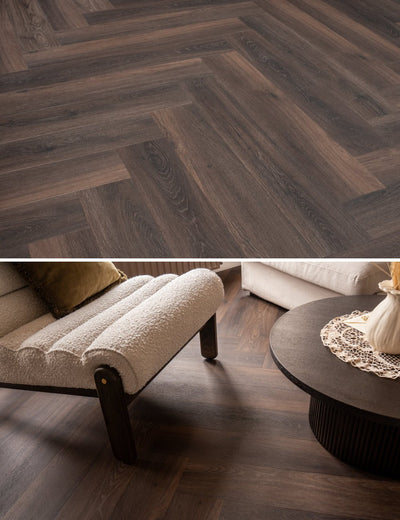 Solza Walvisgraat Plak PVC Desio Dark - ULTRAMAT - SLZ - 5024 - Solza.nl