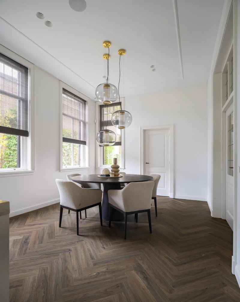 Therdex 6051 Walnut - Dryback PVC - Visgraat - Solza.nl