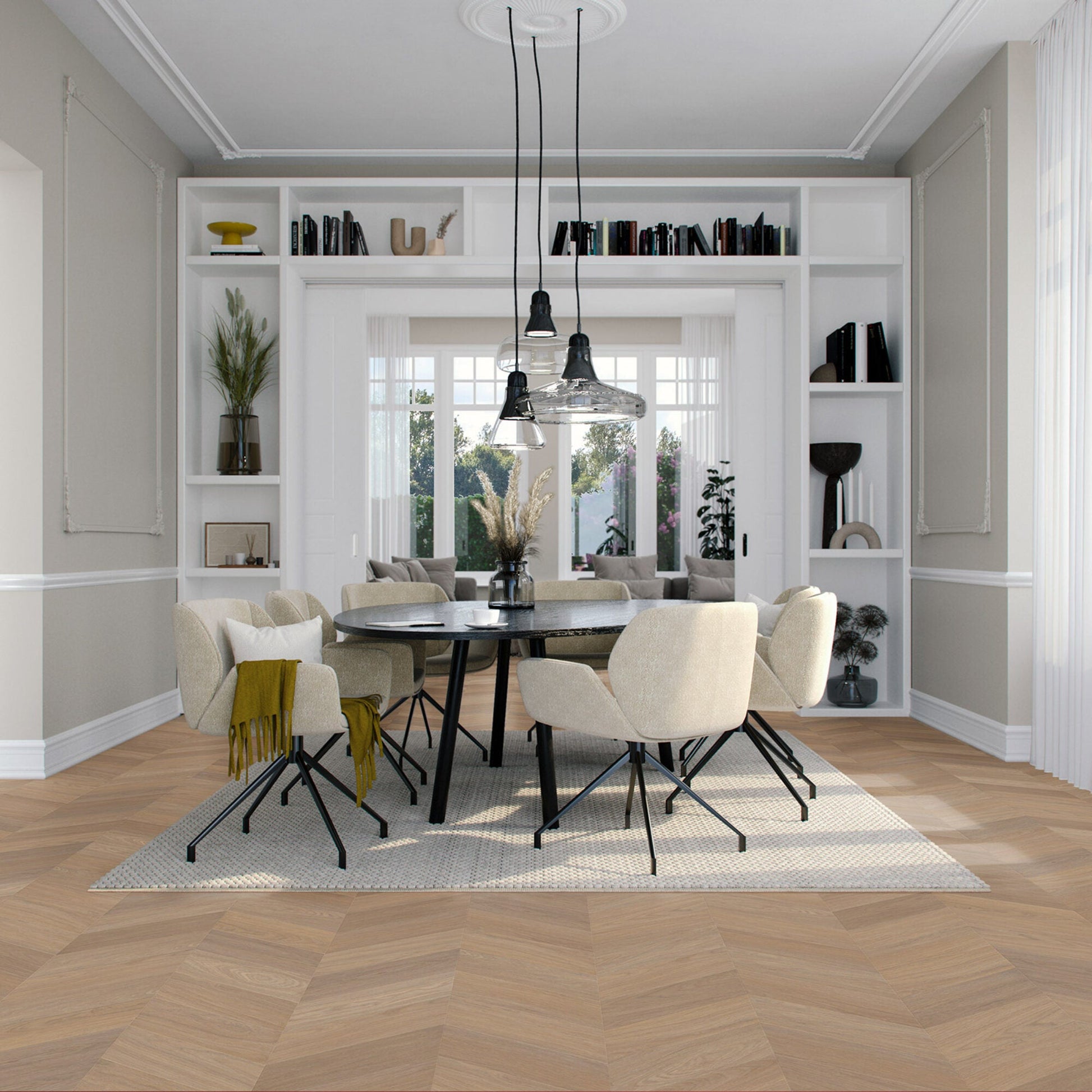 Vivafloors Bologna - Eiken 7820 - Hongaarse Punt Plak PVC - Solza.nl