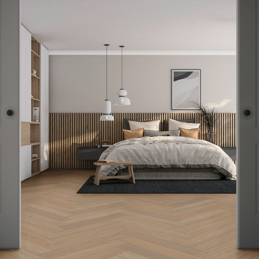 Vivafloors Bologna - Eiken 7820 - Walvisgraat Plak PVC