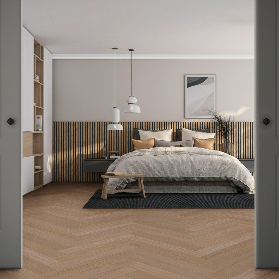 Vivafloors Bologna - Eiken 7840 - Walvisgraat Plak PVC