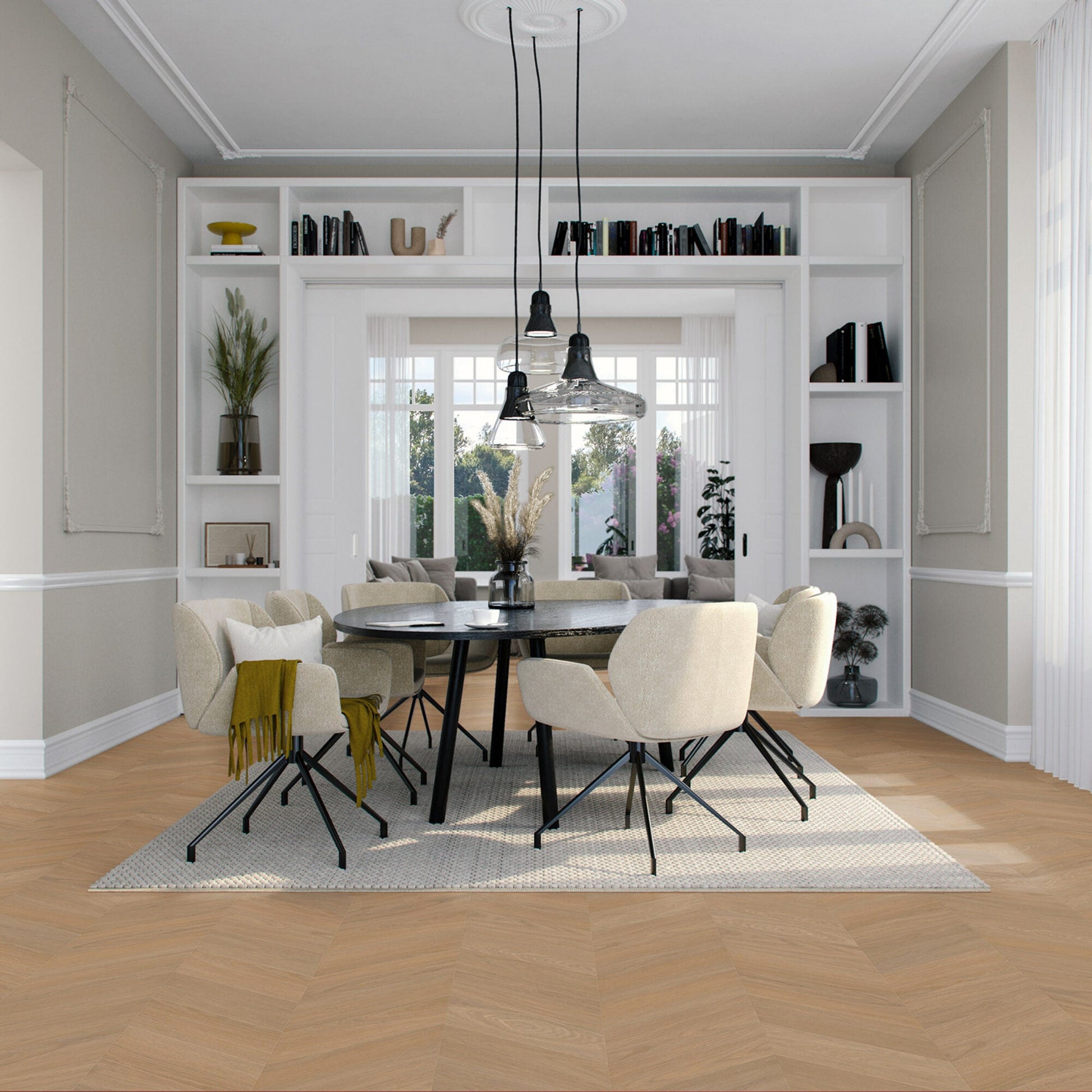 Vivafloors Bologna - Eiken 7870 - Hongaarse Punt Plak PVC - Solza.nl