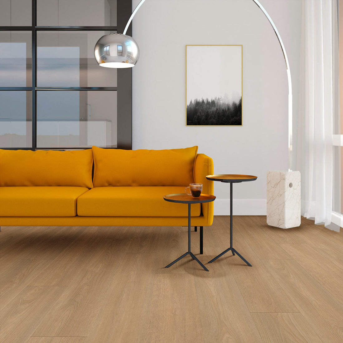 Vivafloors Bordeaux - Eiken 8545 - Rechte Stroken Plak PVC