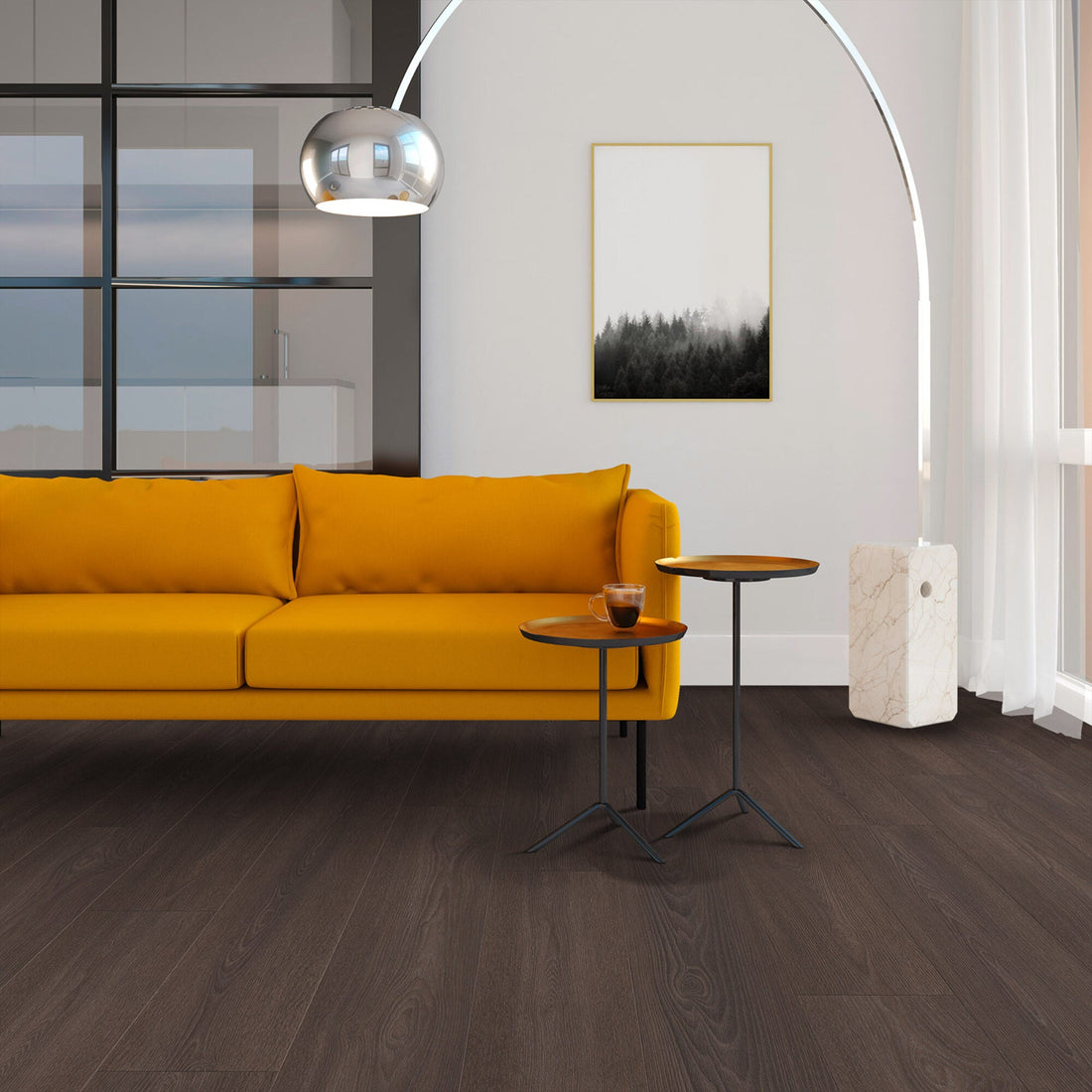 Vivafloors Bordeaux - Eiken 8560 - Rechte Stroken Plak PVC