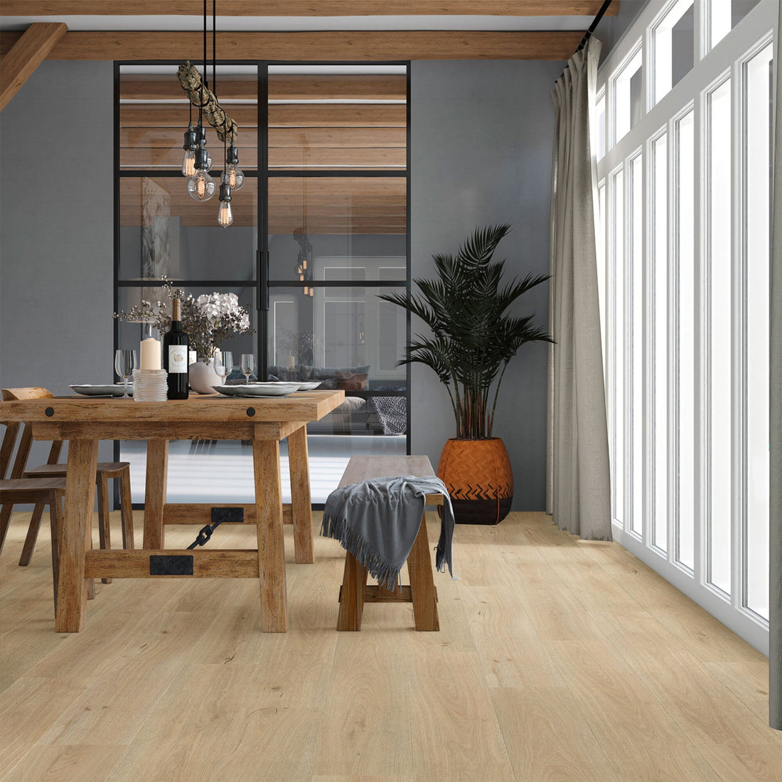 Vivafloors Luxor - Eiken 7220 - Rechte Stroken Click PVC - Solza.nl