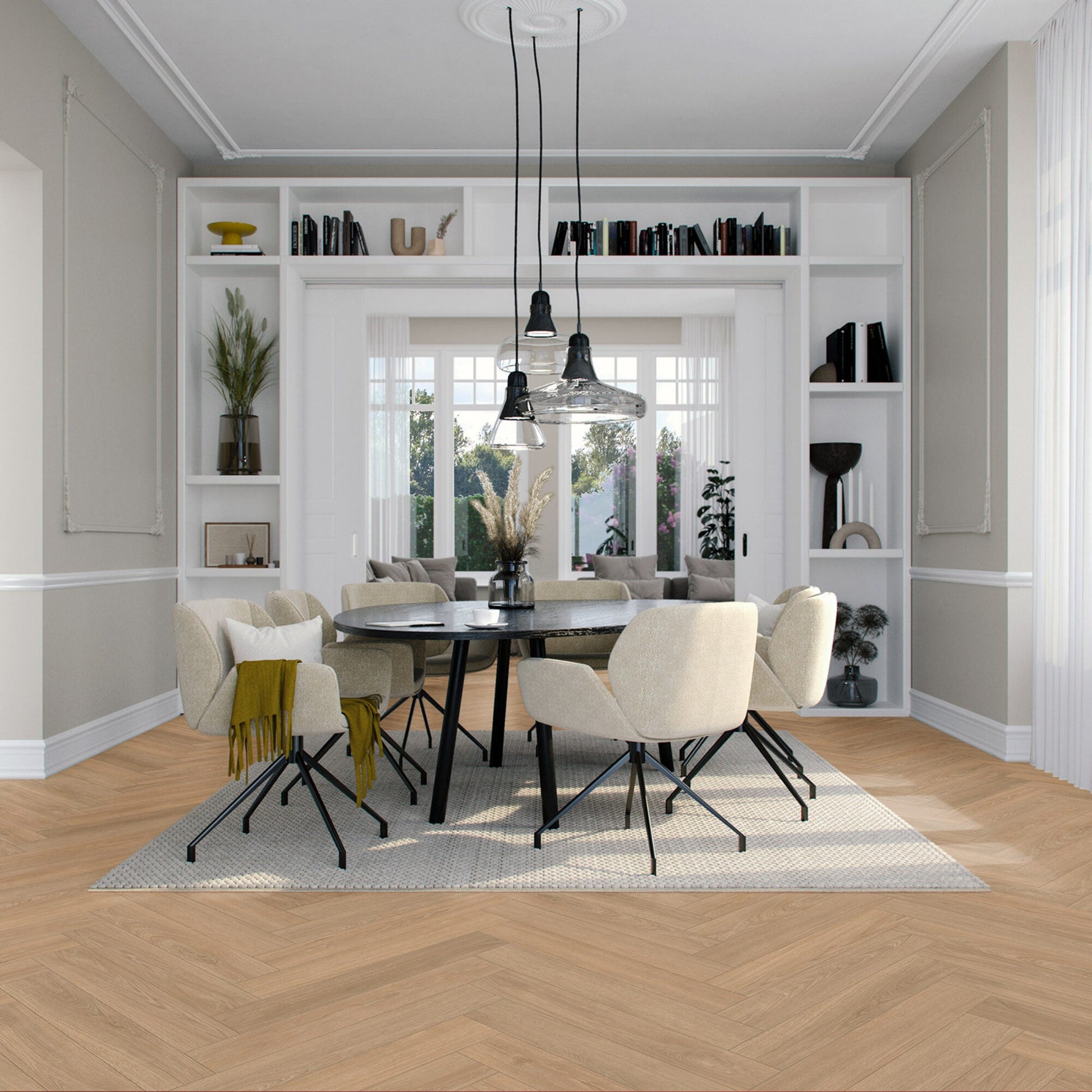 Vivafloors Mayfair - Eiken 9020 - Walvisgraat Plak PVC - Solza.nl