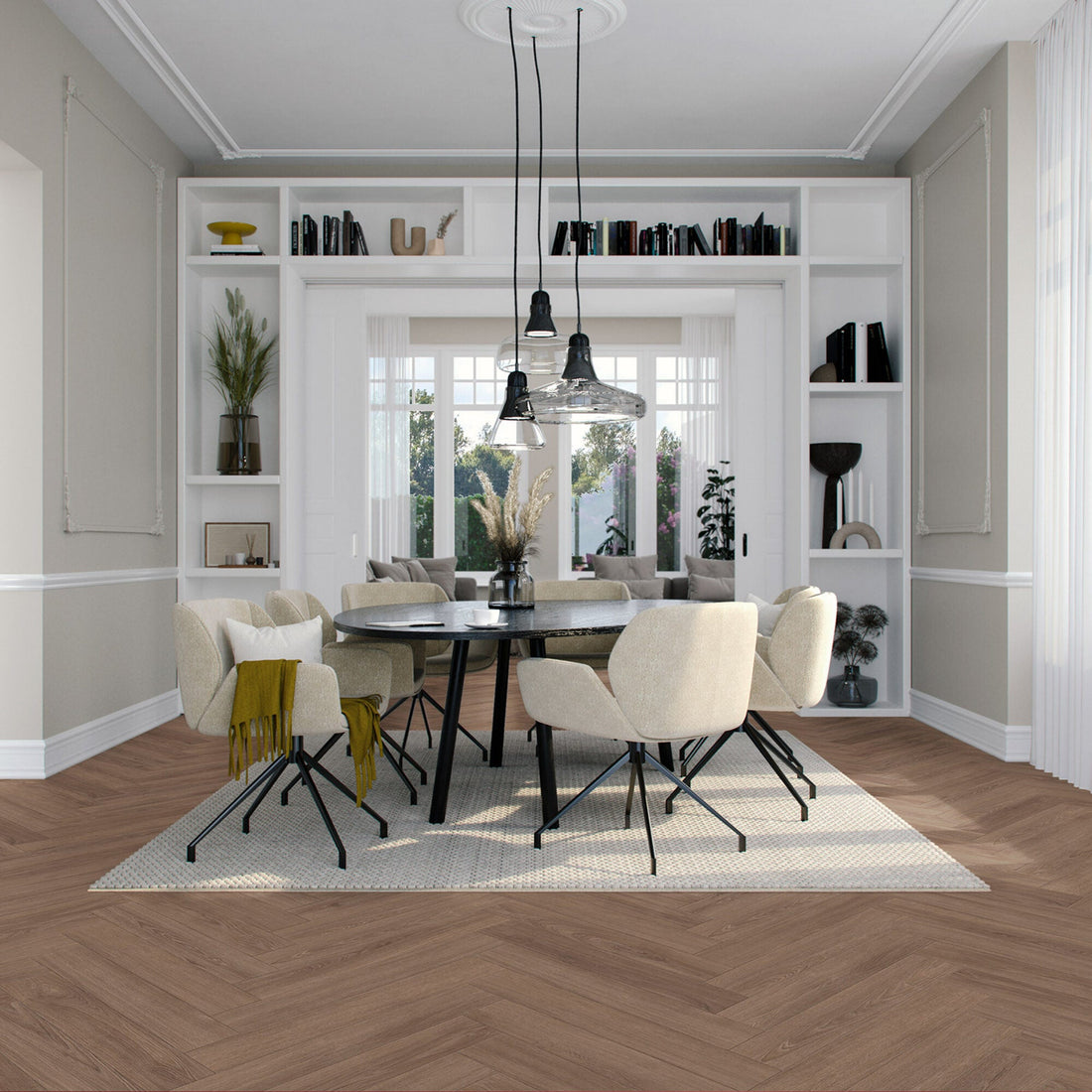 Vivafloors Mayfair - Eiken 9050 - Walvisgraat Plak PVC