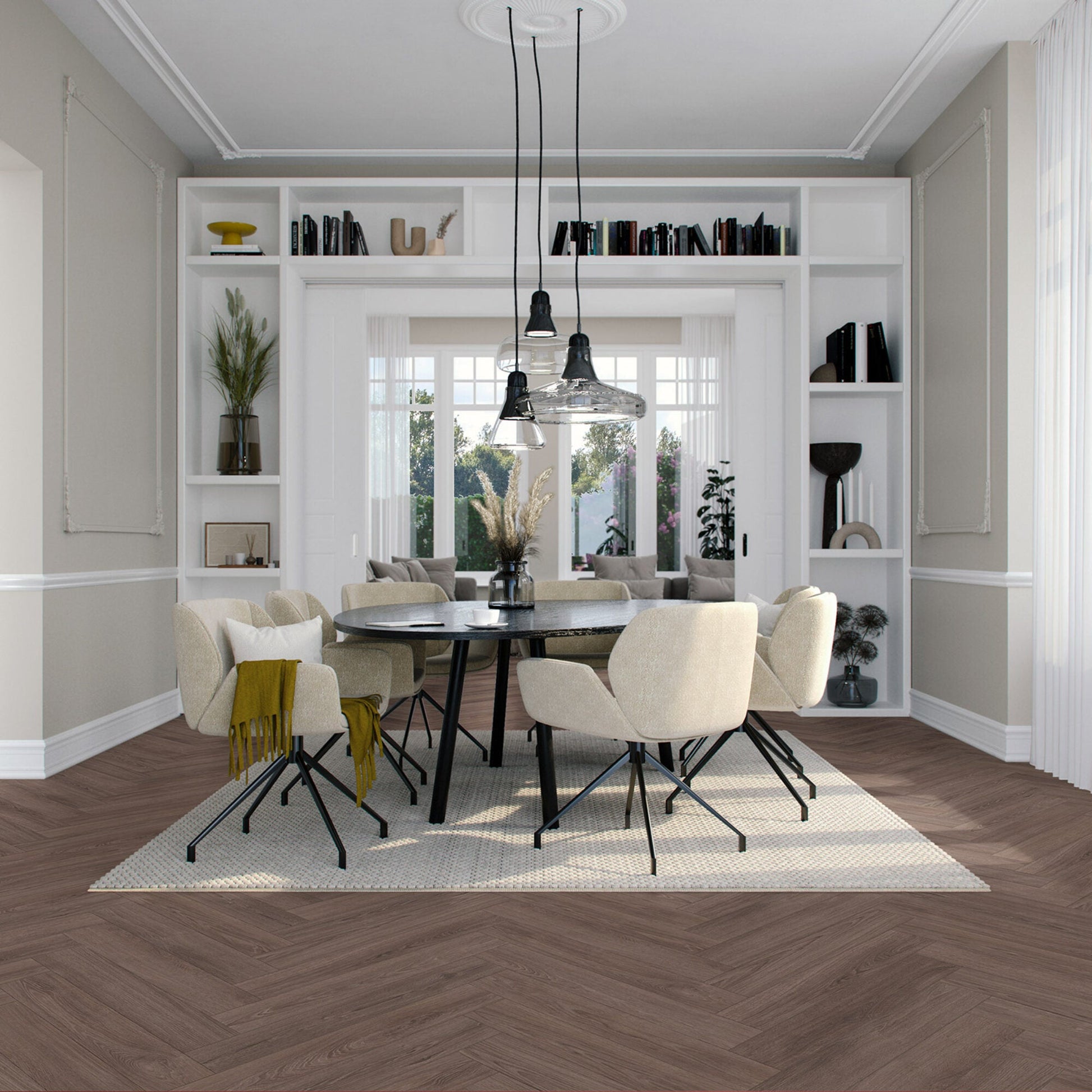 Vivafloors Mayfair - Eiken 9060 - Walvisgraat Plak PVC - Solza.nl
