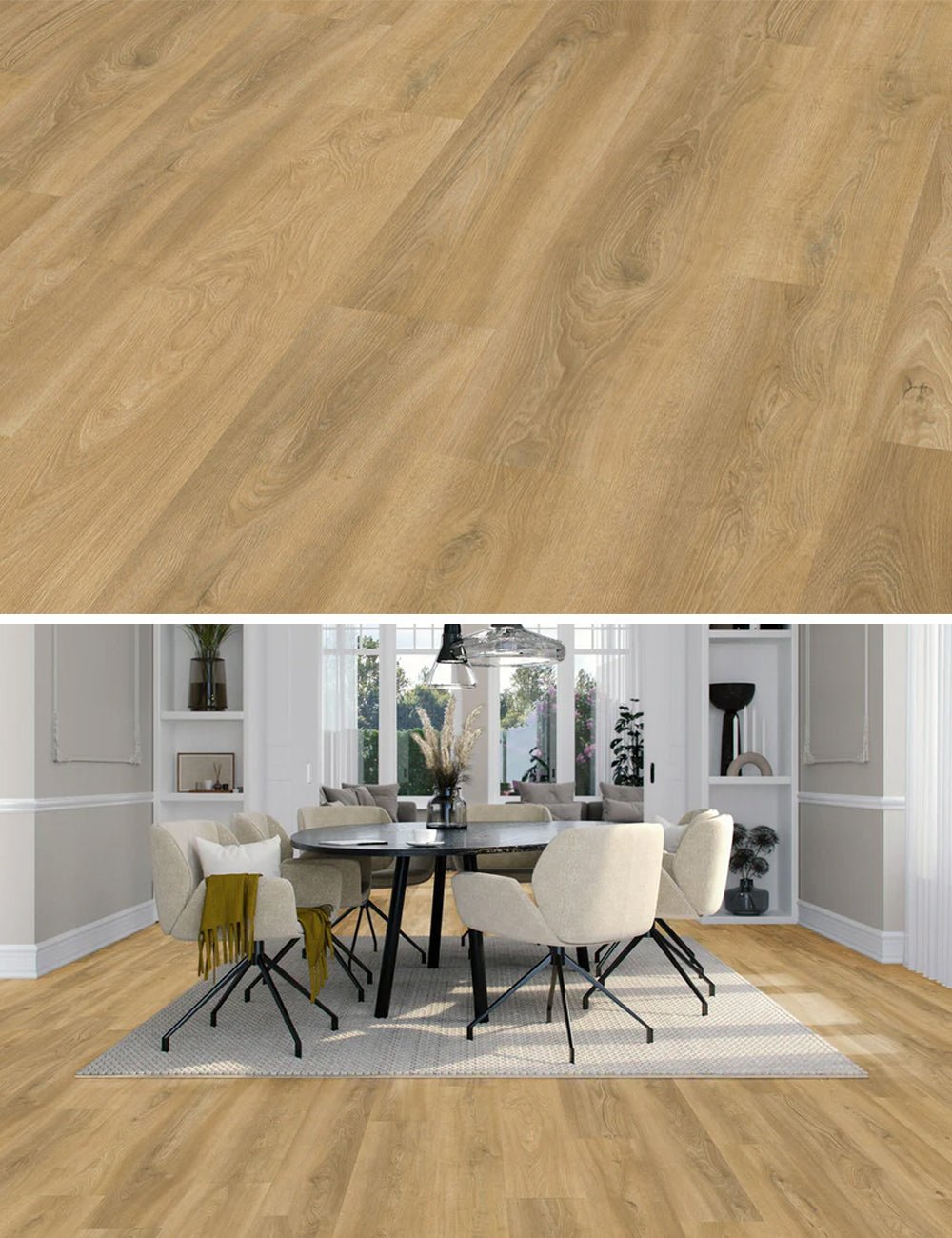 Vivafloors Sauerland - Eiken 3520 - Rechte Stroken Plak PVC - Solza.nl