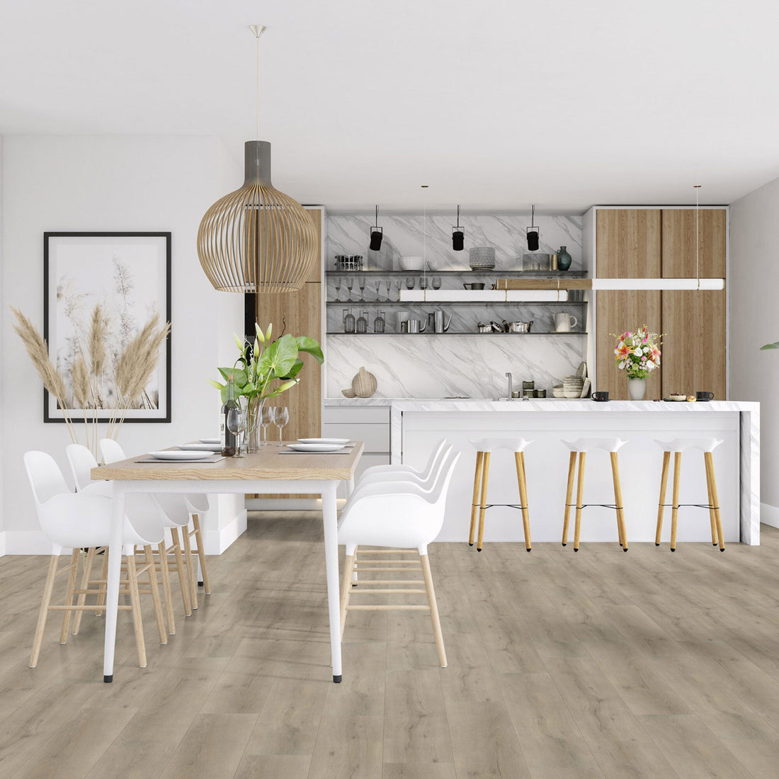 Vivafloors Tuscany - Eiken 6820 - Rechte Stroken Plak PVC - Solza.nl
