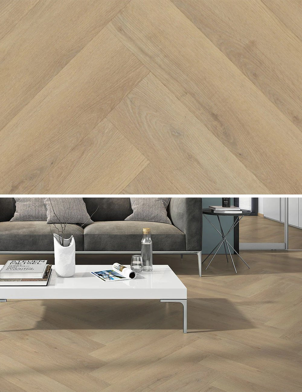 Belakos Palazzo Herringbone XL 72 Rigid Click PVC - Solza.fr