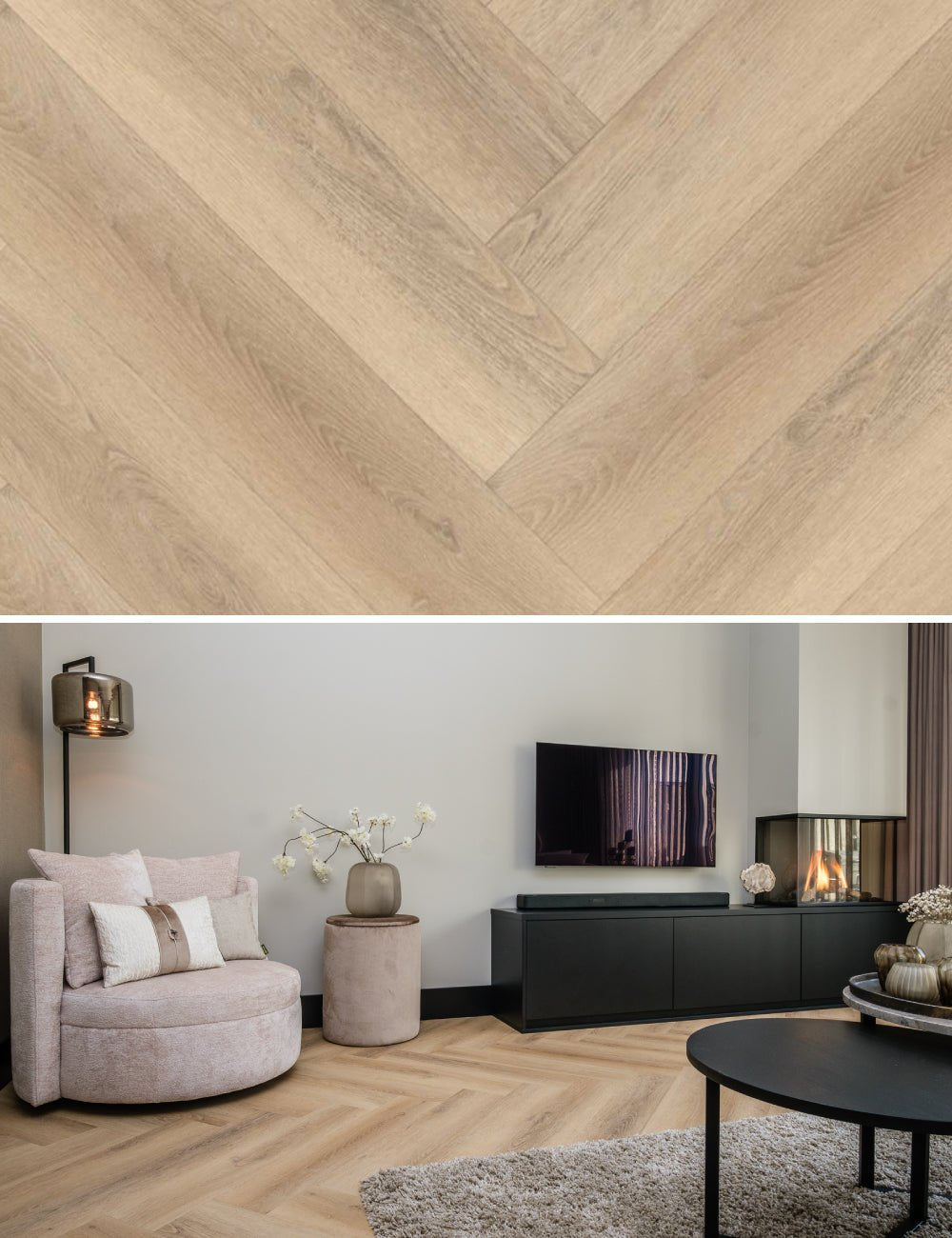 Belakos Palazzo Visgraat XL 75 Dryback PVC | Solza.nl