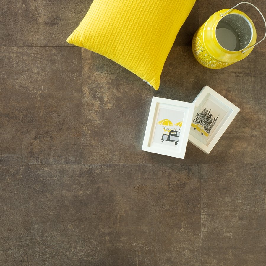 Douwes Dekker Click PVC Flinke Tegel Brownie 90,6x44,8cm 04866 - Solza.nl