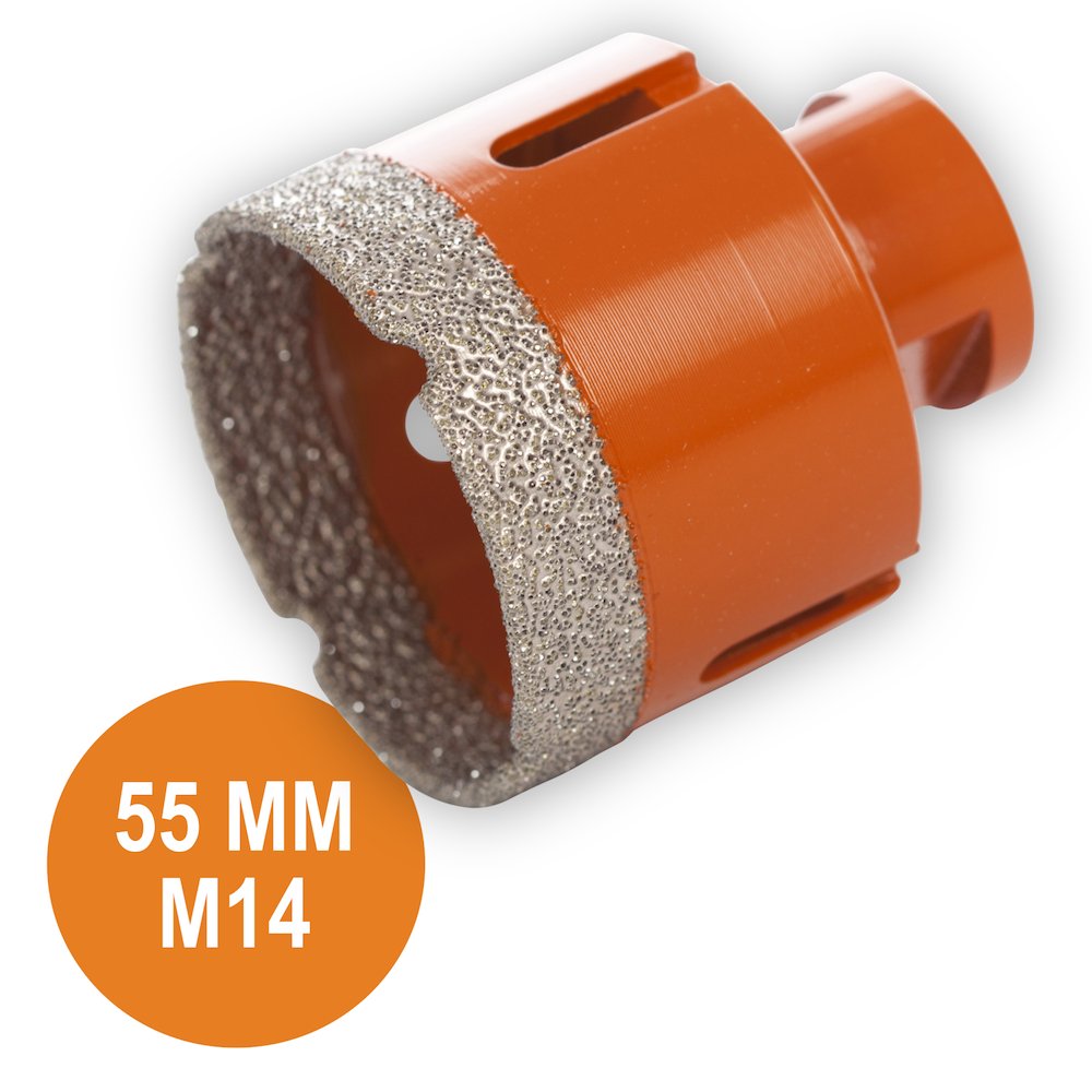 Fix Plus Tegelboor 55 mm M14 - Solza.nl