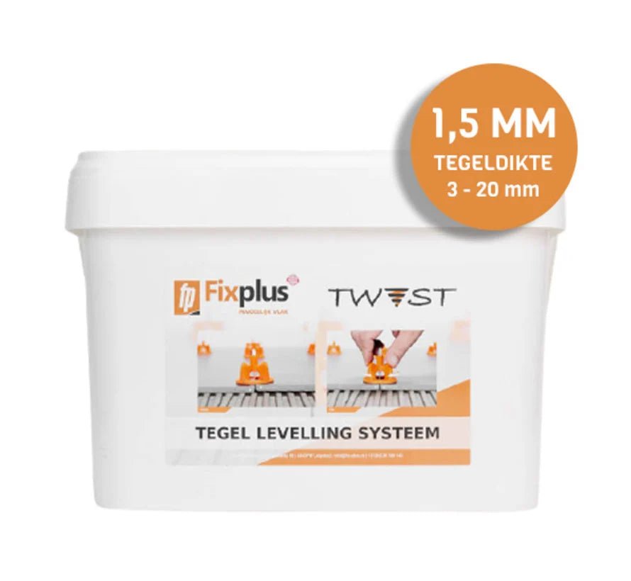 Fix Plus Twist Starters Kit 100 1.5 mm (épaisseur du carrelage 3 à 20mm) - Solza.nl