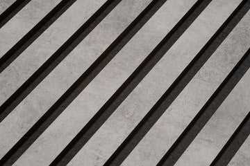 Floer Akupanel Wandpanelen Beton Grijs - 240 x 60 cm - Akoestische Panelen