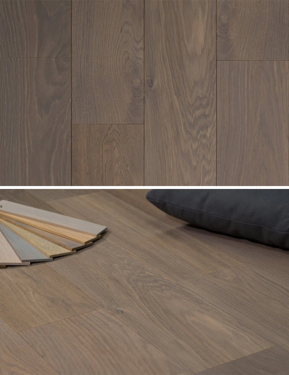 Floer Lamelparket Chêne Rustique Multiplank Double Fumé &amp; Gris Huilé - Parquet - Solza.nl