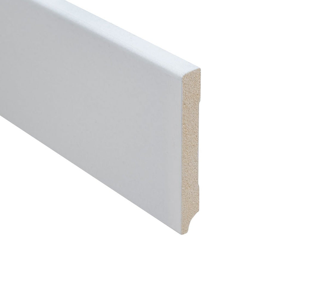 Plinthe MDF Floer Blanc Primé 12x90x2400mm - Solza