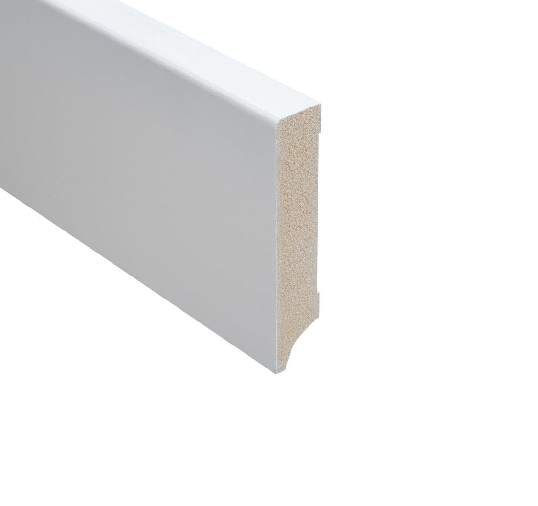 Plinthe MDF Floer Blanc Primé 15x70x2400mm - Solza