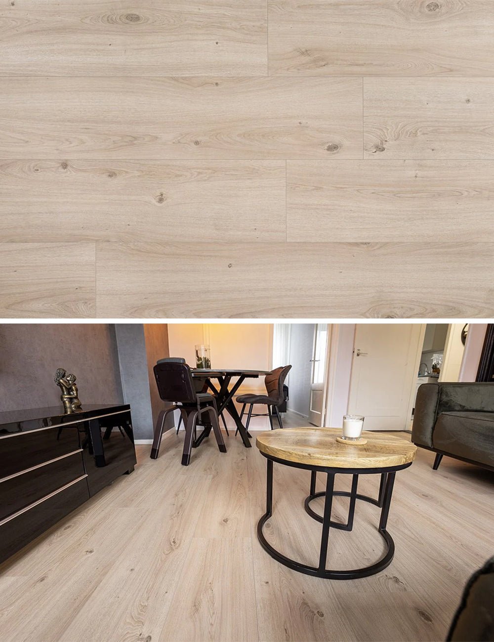 Floer Steden Laminaat Weesp Witbeige Eiken Variclick 1416 - Solza.nl