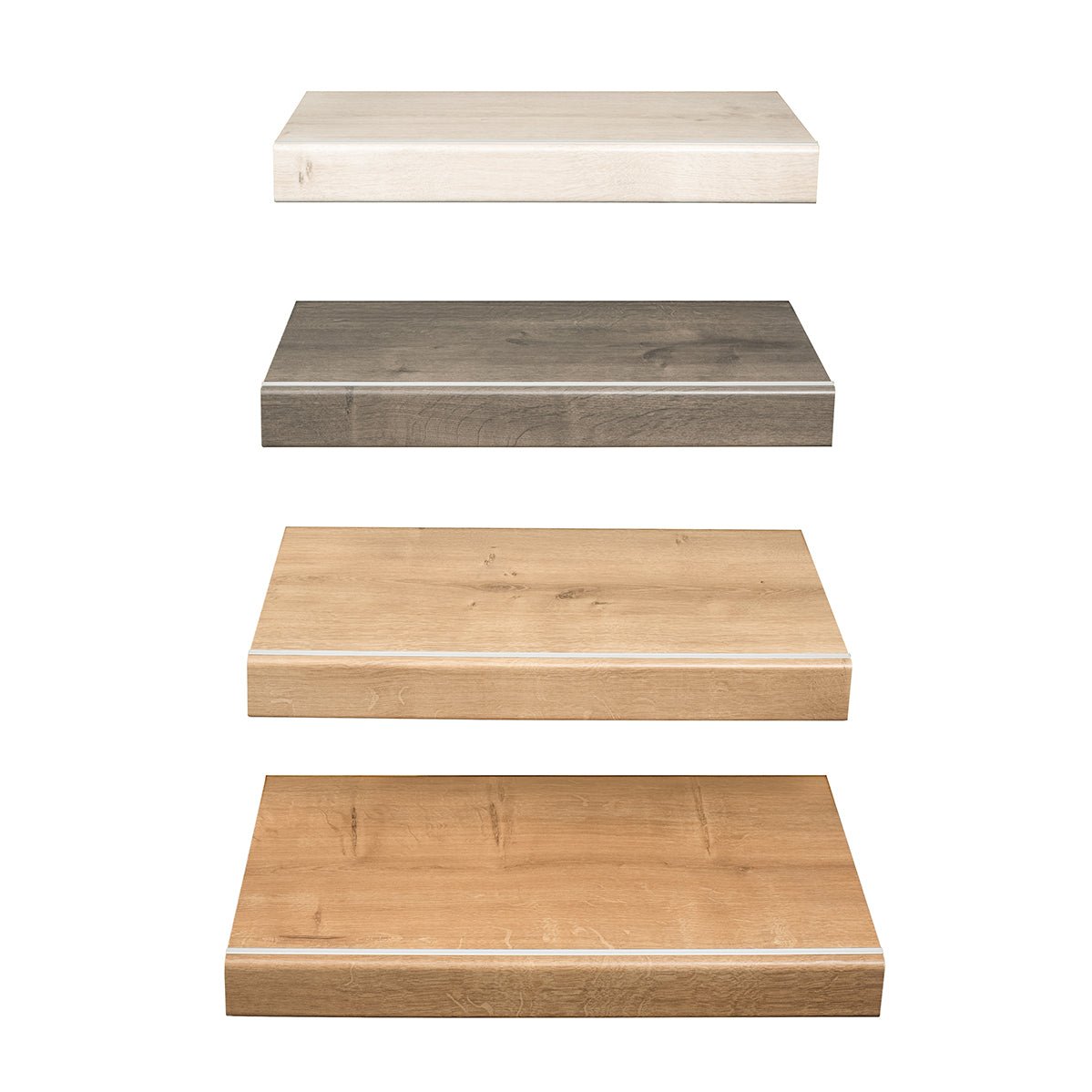 Floer Trap Overzettrede Onbehandelde Eik 145 cm per 2 stuks - Solza