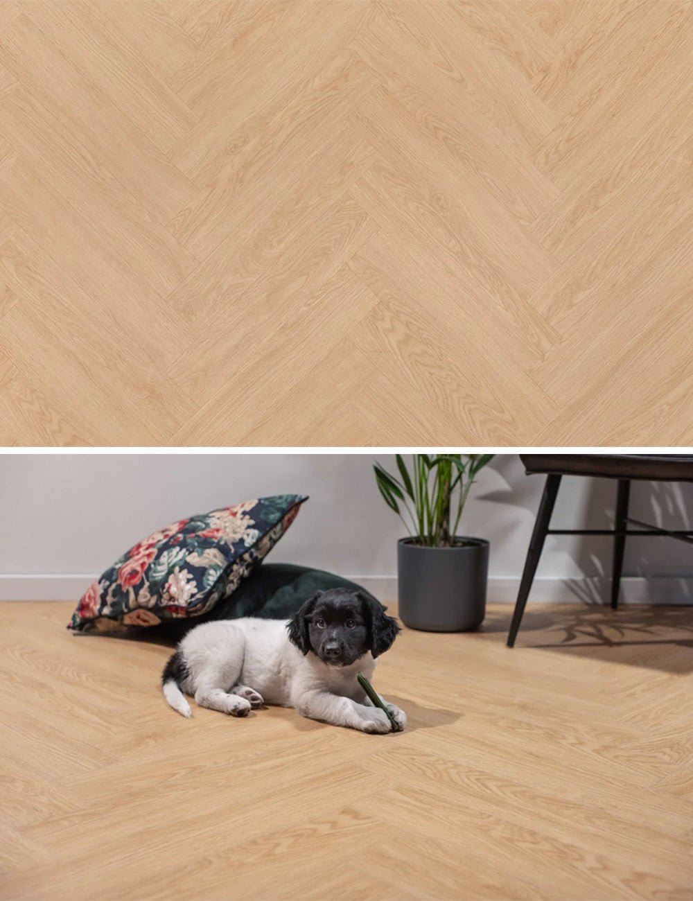 Floer Herringbone Click PVC Ems Nature 3904 - Solza.fr