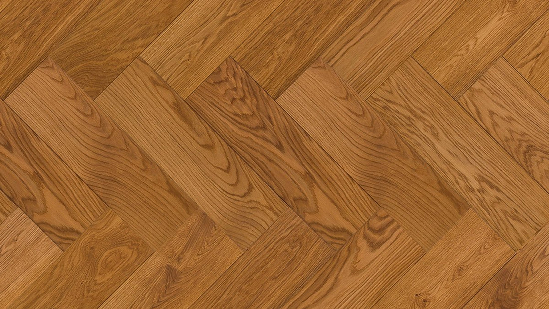 Floer Parquet à chevrons Chêne rustique Multiplank Brun Caramel huilé FLR-4017 - Solza.nl