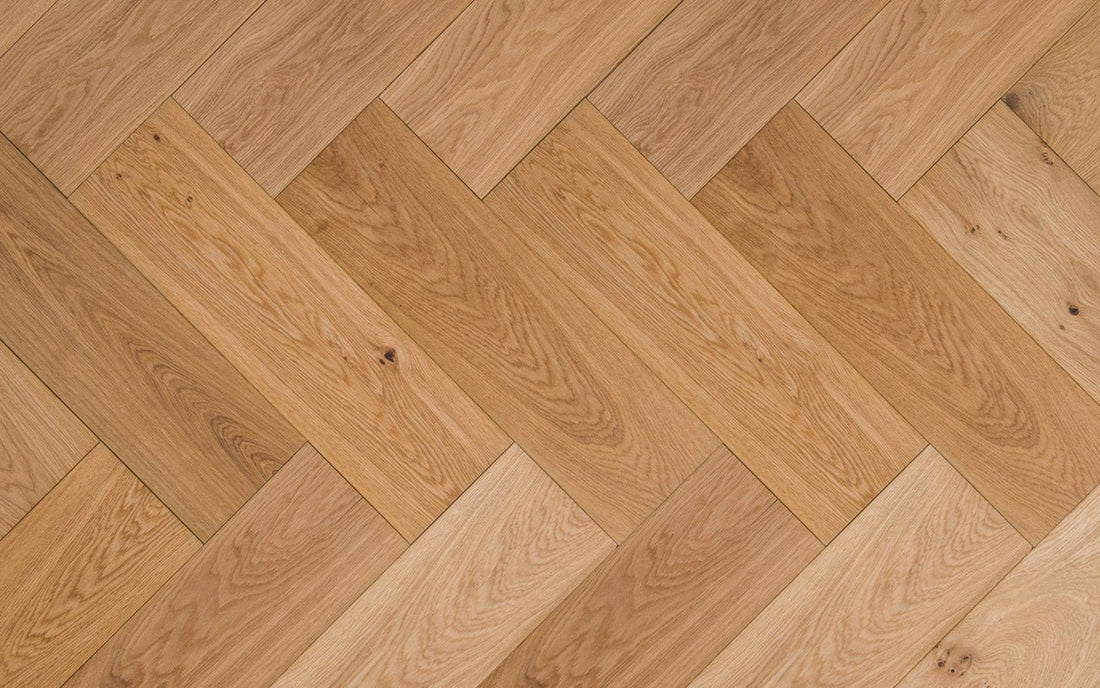 Floer Parquet à chevrons Chêne rustique Multiplank huilé naturel FLR-4000 - Solza.nl