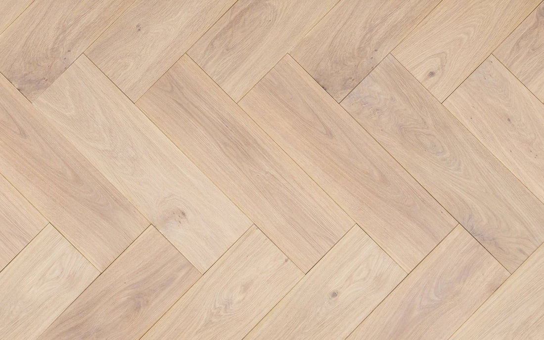 Floer Parquet à chevrons Chêne rustique Multiplank White Oiled FLR-4001 - Solza.nl