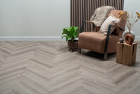 Floer Herringbone PVC Chêne gris FLR-3518 - Solza.fr