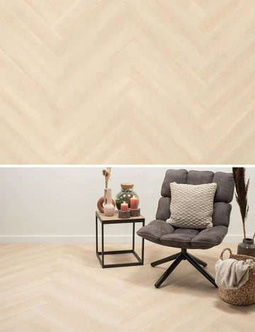 Floer Walvisgraat Click PVC Balein Beige FLR-3910 - MEGAMAT